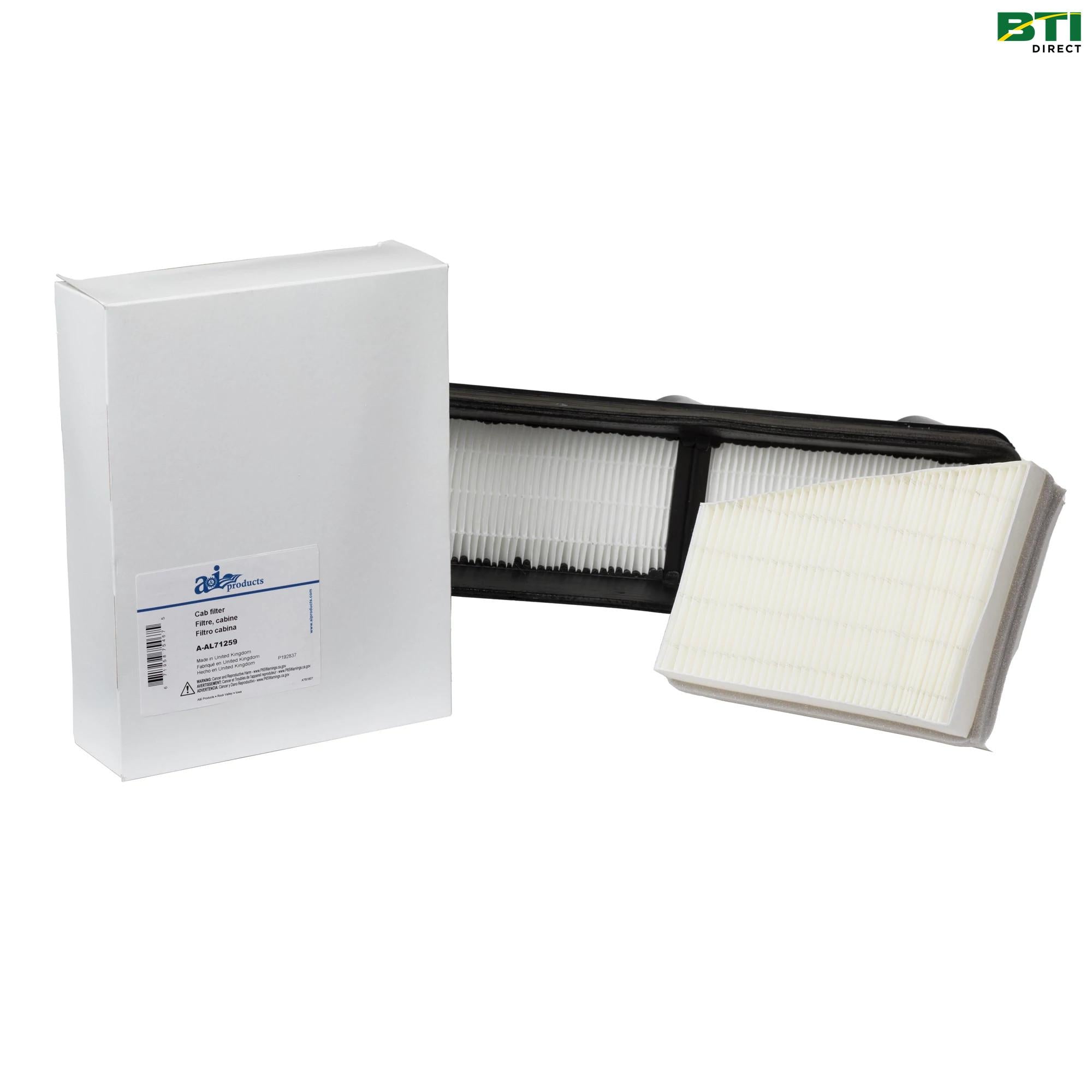AL71259: Cab Recirculation Air Filter