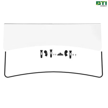 BM25993: Abrasion-Resistant Poly Half Windshield