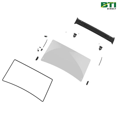 BUC10574: Abrasion-Resistant Polycarbonate Full Windshield