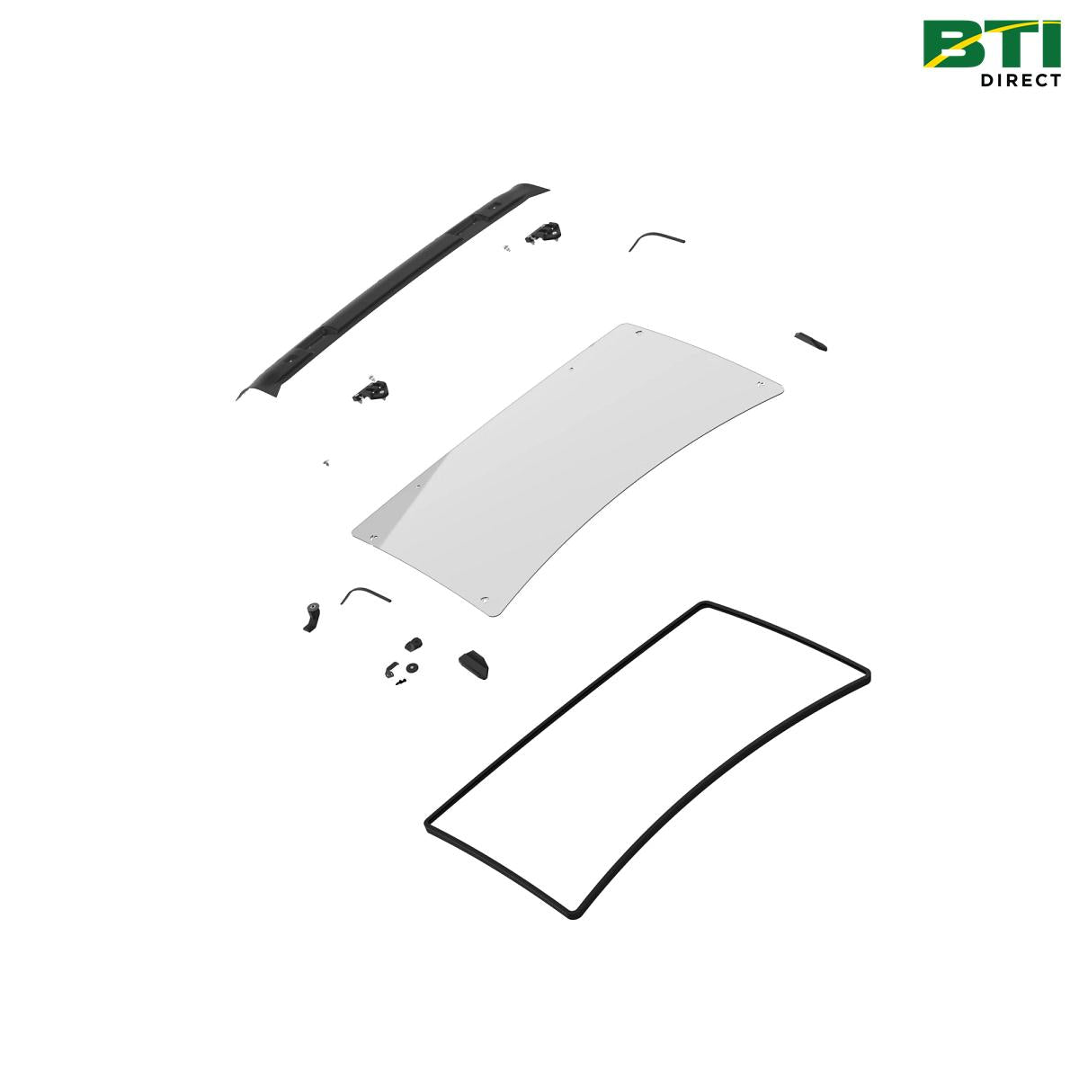 BUC10574: Abrasion-Resistant Polycarbonate Full Windshield