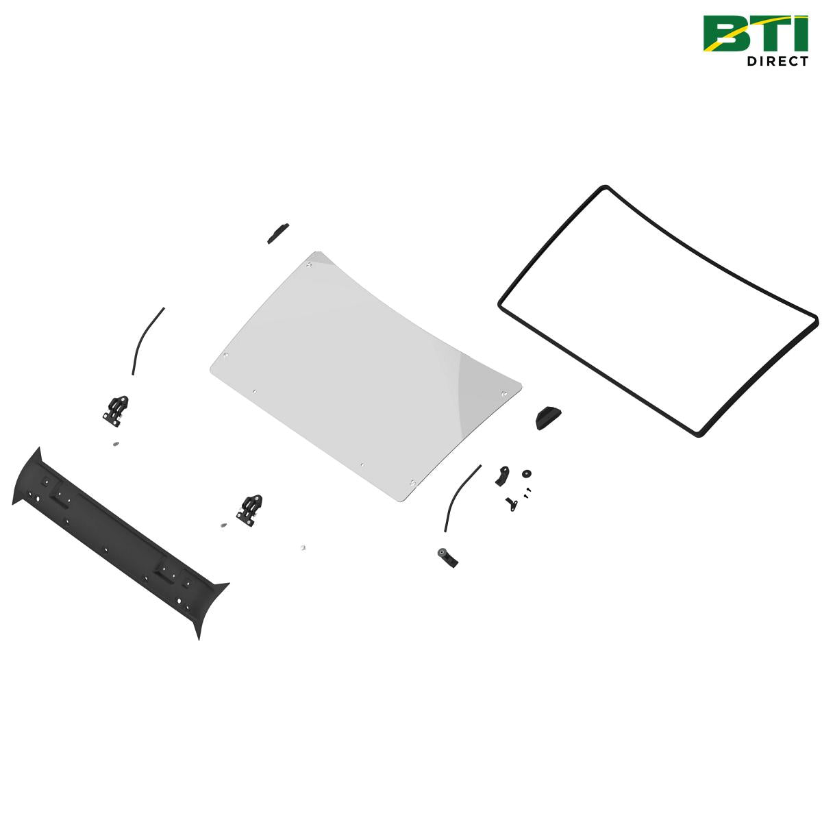 BUC10574: Abrasion-Resistant Polycarbonate Full Windshield