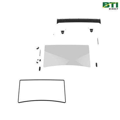 BUC10574: Abrasion-Resistant Polycarbonate Full Windshield