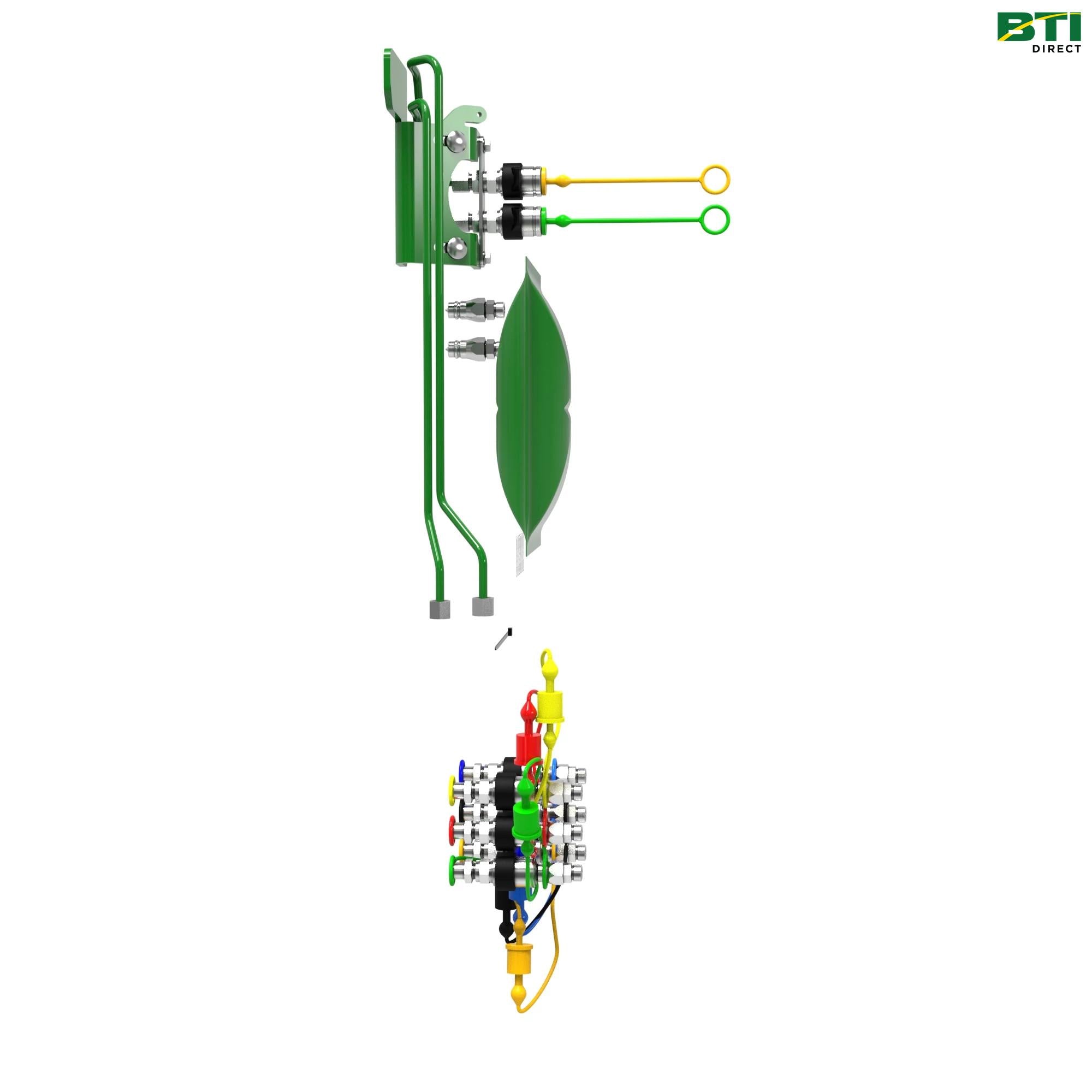 BW16390: 3-Function Hose, Hydraulic Quick Connect Coupler Attachment