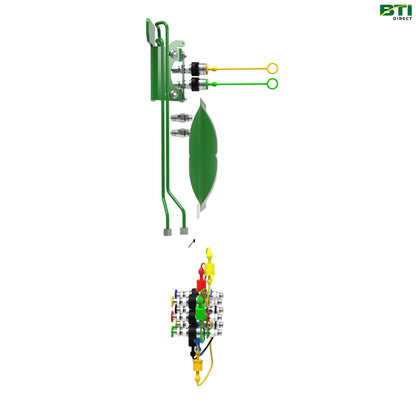 BW16390: 3-Function Hose, Hydraulic Quick Connect Coupler Attachment