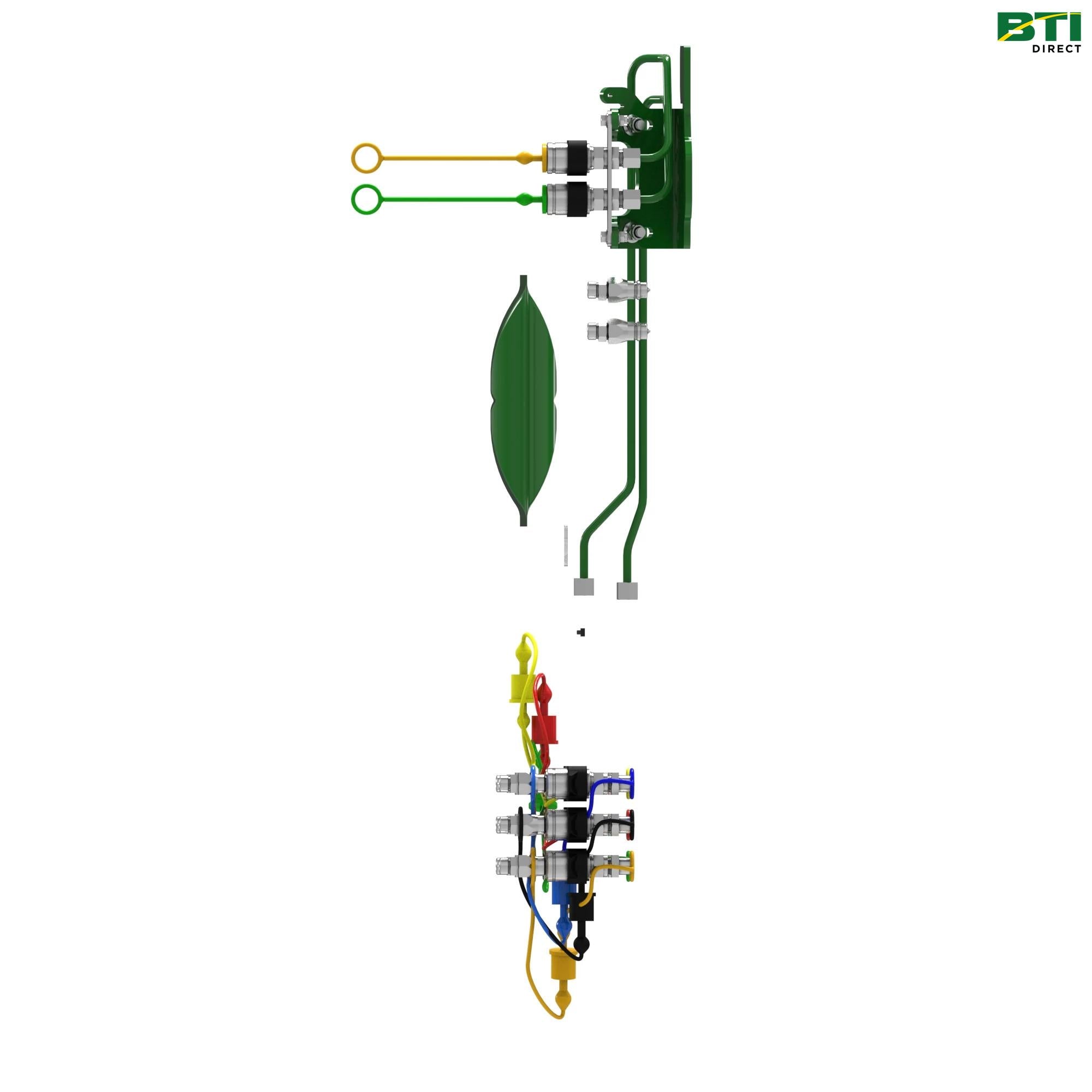 BW16390: 3-Function Hose, Hydraulic Quick Connect Coupler Attachment