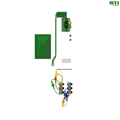 BW16390: 3-Function Hose, Hydraulic Quick Connect Coupler Attachment