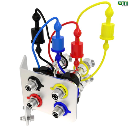 BXX10027: Two Function Hydraulic Quick-Connect Coupler and Bracket Attachment