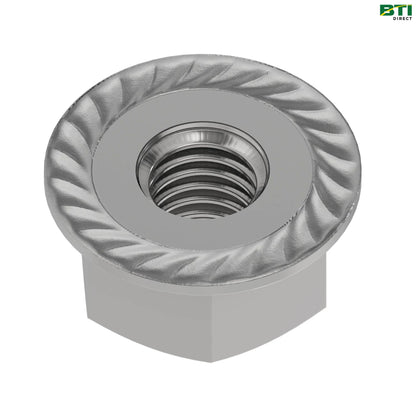 E55662: Hexagonal Flange Nut, 3/8"