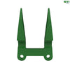 H145791: Green, Single Heat Treated Standard Double Knife Guard