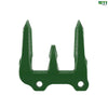 H218702: Cutterbar Knife Guard, No-Till Corn Residue Condition