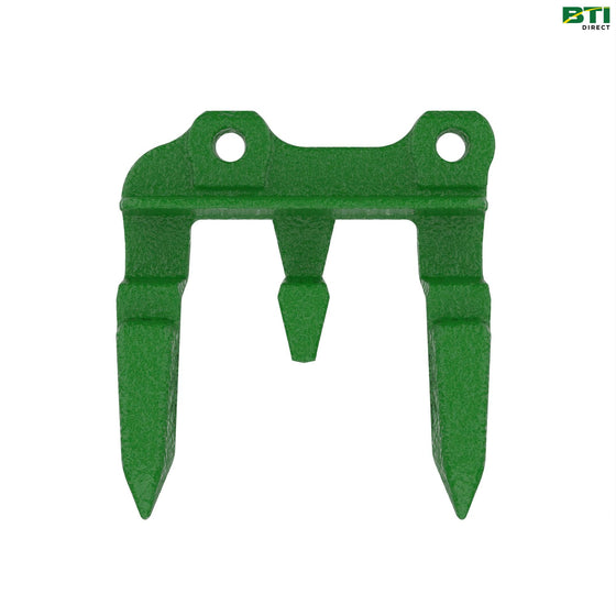 H218702: Cutterbar Knife Guard, No-Till Corn Residue Condition