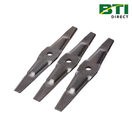 M119798: Upper Mulch Mower Blades (Set of 3), Cut Length 90.4 mm (3.5 inch)