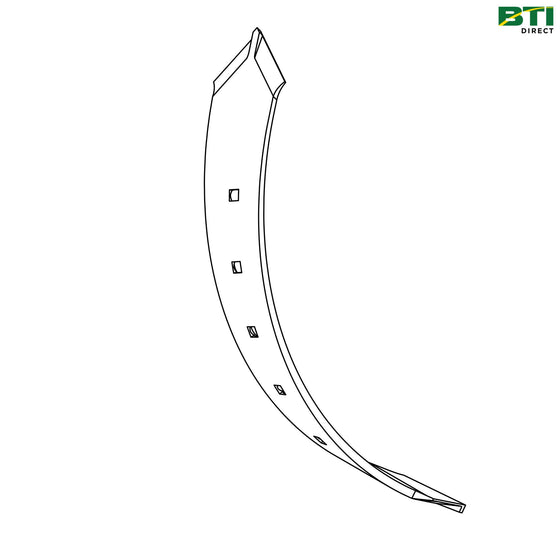 N181913: Concave Twisted Double Point Shovel, Left Side