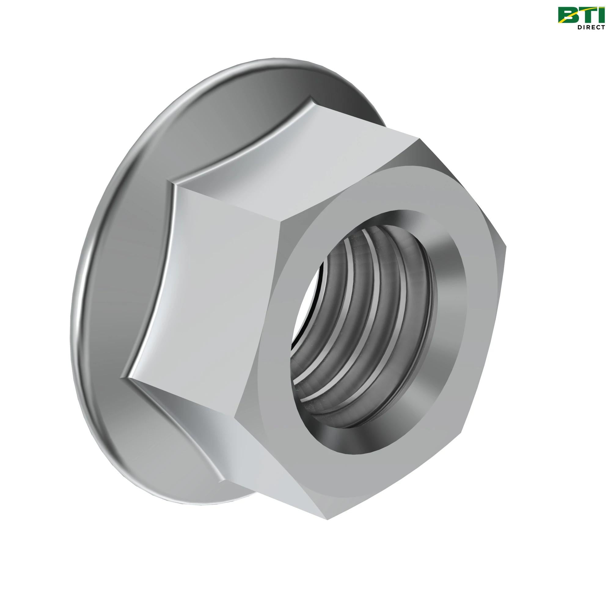 R539762: Hexagonal Flanged Nut, M10