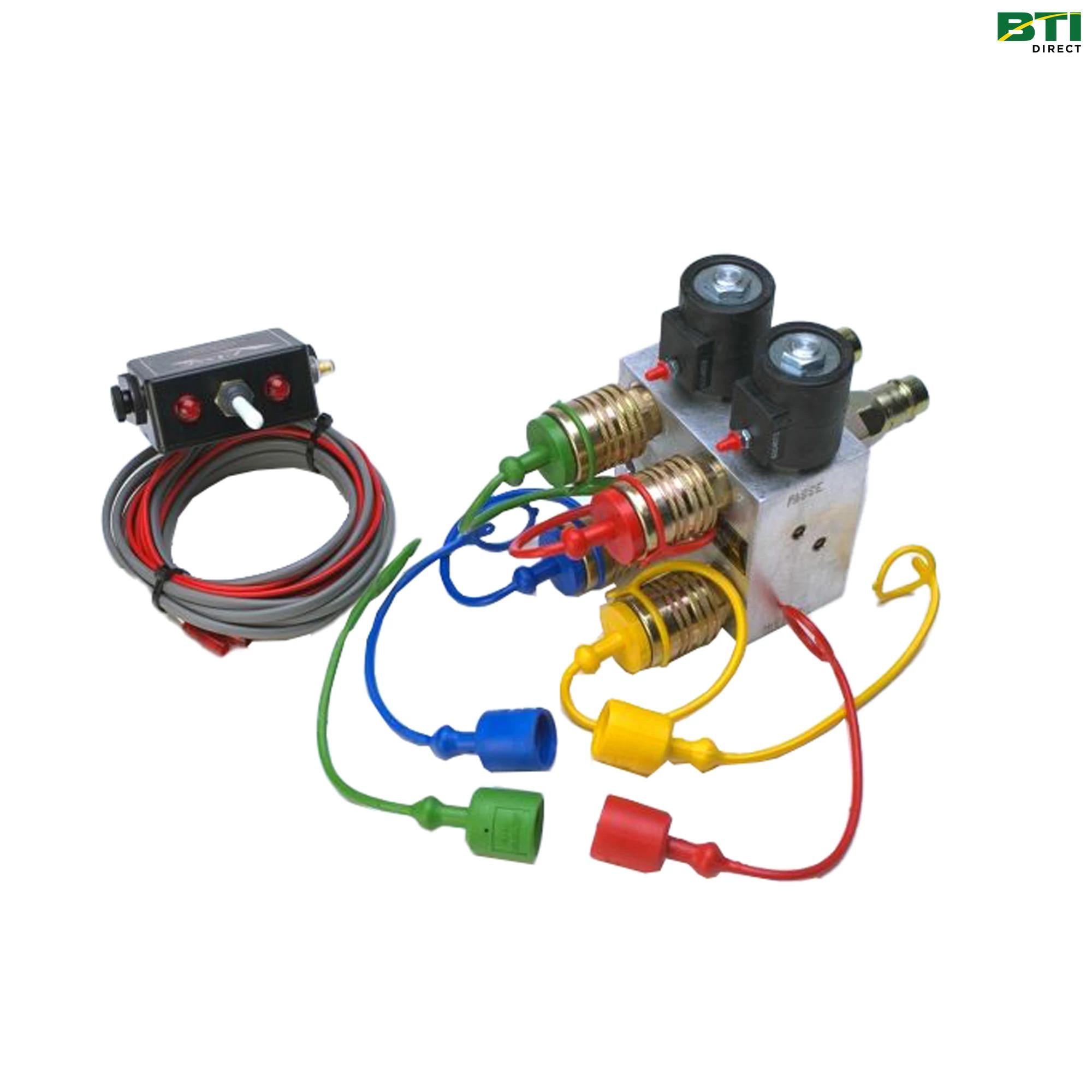 SW700-1510: Standard Multiplier Valve with 2 Circuits, Switchbox, and ISO Couplers