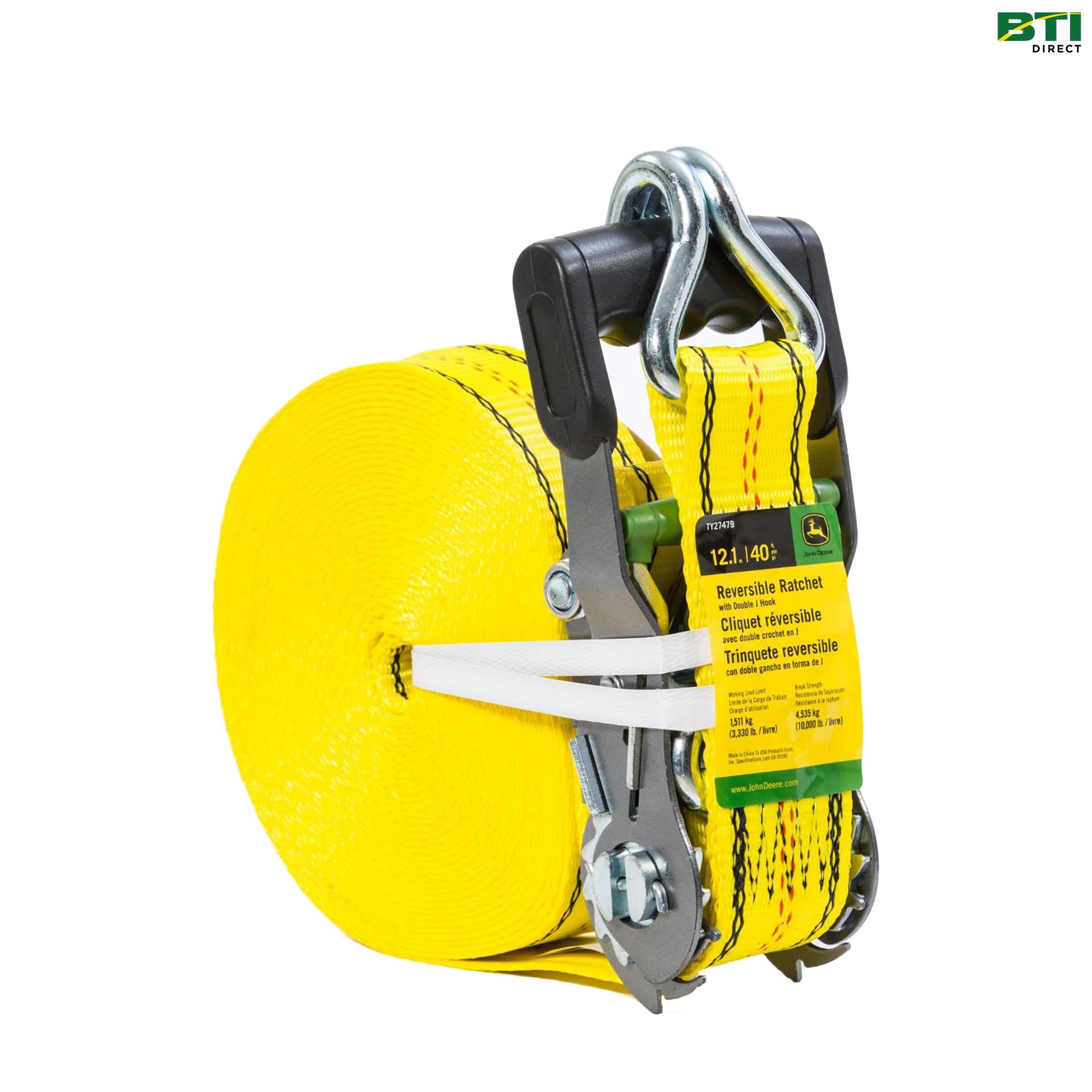 TY27479: Reversible Ratchet Strap, 40-ft (12.1m)