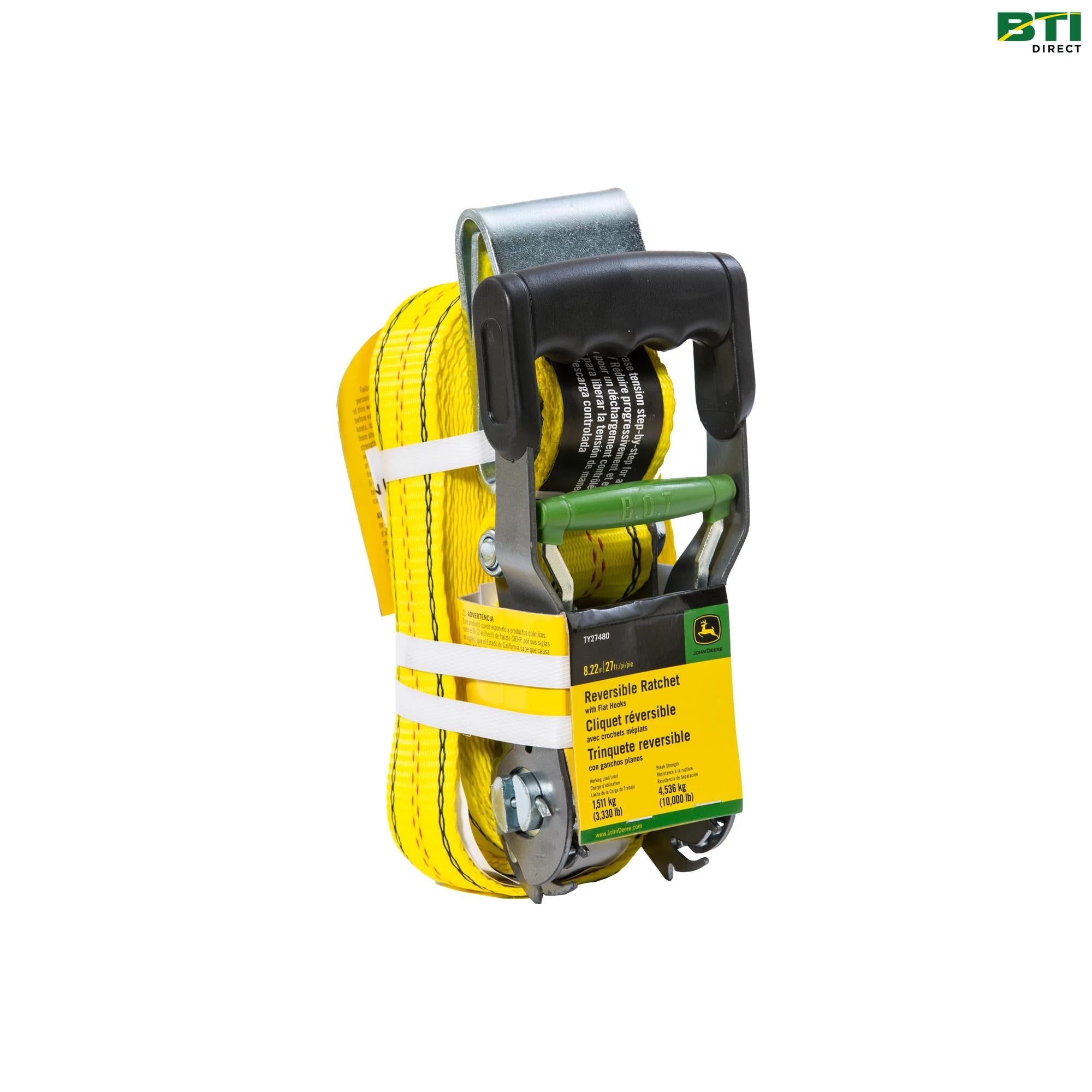TY27480: Reversible Ratchet Strap, 27-ft (8.2m)
