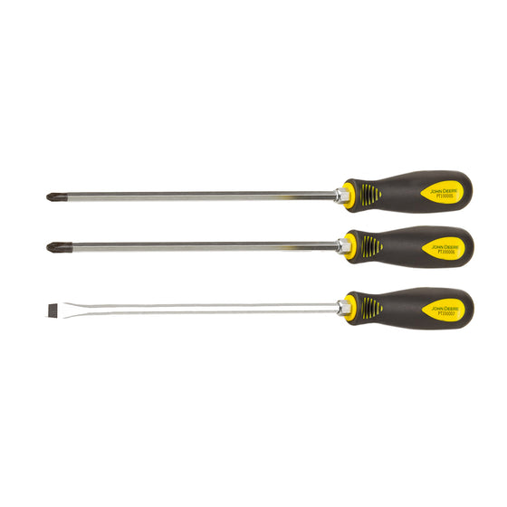 John Deere 3-Piece Long Screwdriver Set