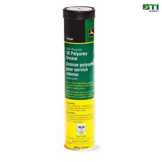 TY6341: Multi-Purpose Severe-Duty (SD) Polyurea Grease, 397 gram (14 Oz) Cartridge