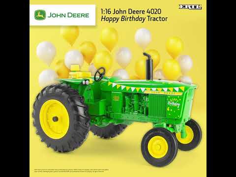 John Deere Happy Birthday 4020 Tractor (1/16 Scale)
