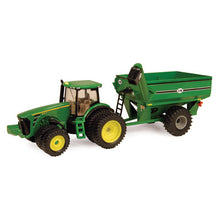  John Deere 8320R Tractor with Grain Cart (1/64 Scale)